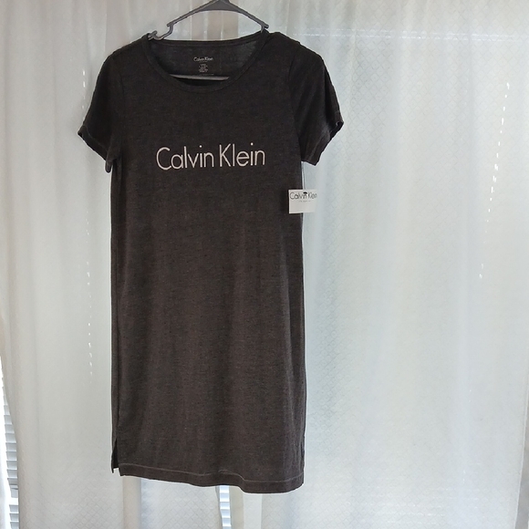 Calvin Klein Other - Calvin Klein Dark Gray Logo Sleep Shirt